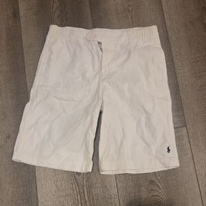 boy's White polo Shorts size 10